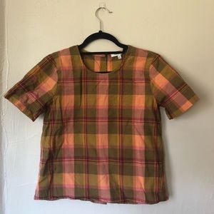Madewell plaid shirt, size XS